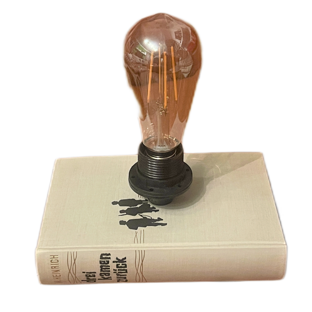 Bücherlampe- Drei kamen zurück