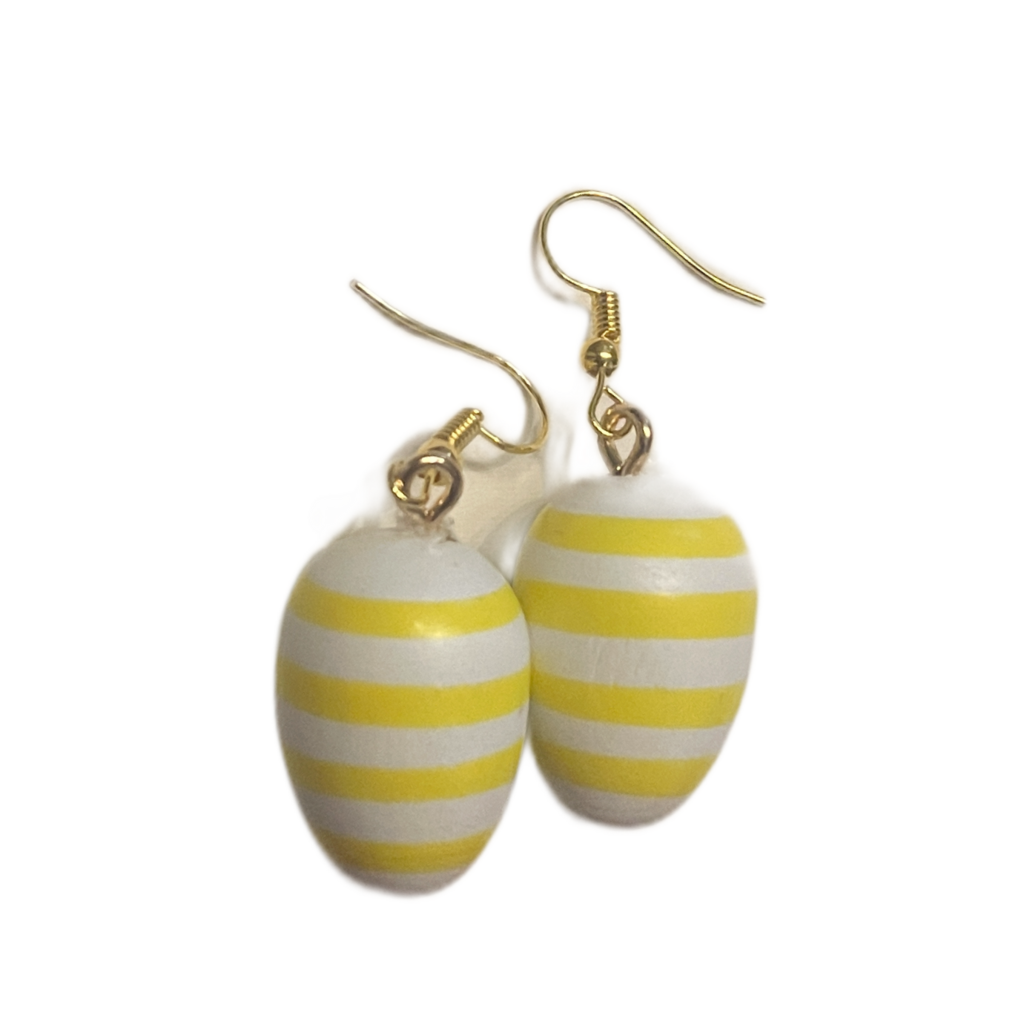 Ohrringe - Osterei gestreift - Image 2