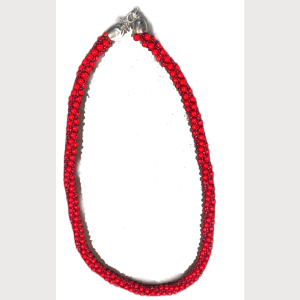 Perlenkette Rot