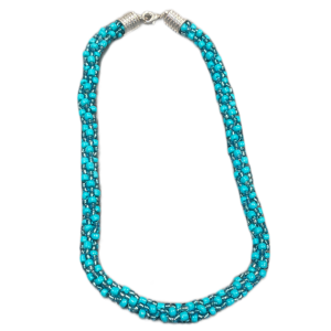 Perlenkette Türkis