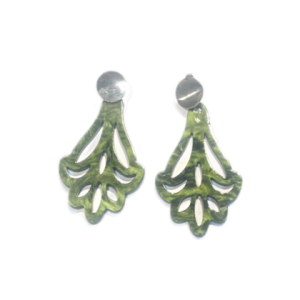 Ohrringe – Resin – Jugenstilblüte