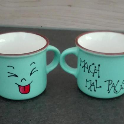 Espressobecher "Pause" türkis