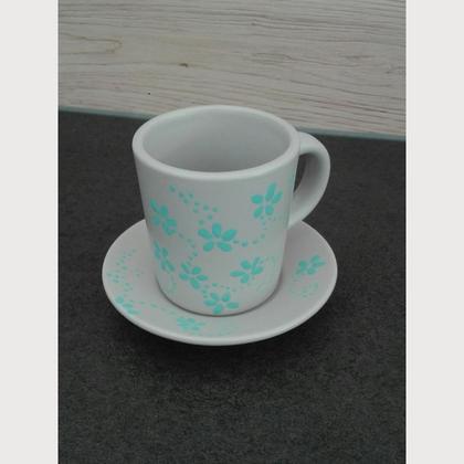 Espressotasse Blümchen