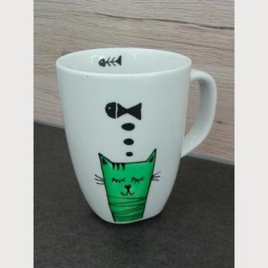 Kaffeebecher “Catfish“ grün