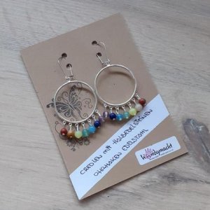 Kreolen mit Halbedelsteinen