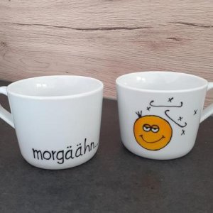Kaffeebecher „morgäähn…“