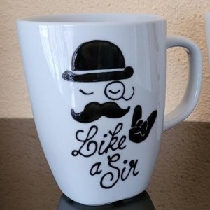 Kaffeebecher „like a sir“