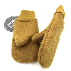 WALK FÄUSTLINGE KINDER GEFÜTTERT – SENF – Größe wählbar