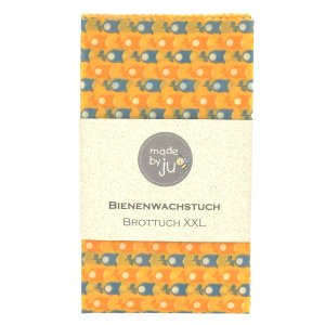 BIENENWACHSTUCH XXL- BROTTUCH – TULPEN GELB