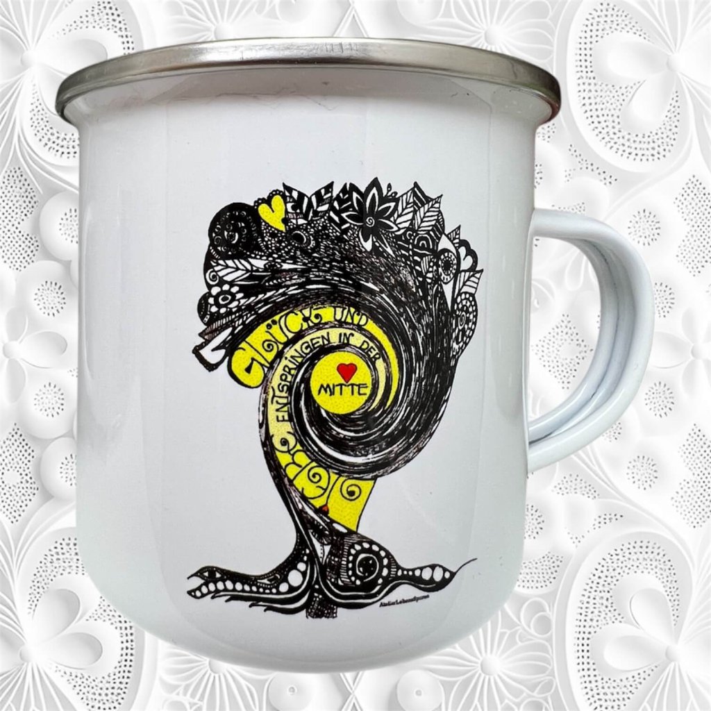 Kopie Emailtassen Farbenfroh