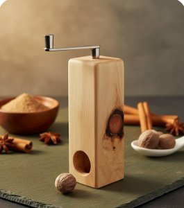 Zirbenholz Muskatreibe