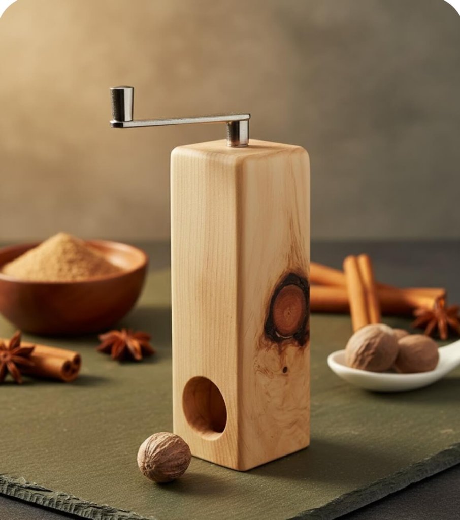 Zirbenholz Muskatreibe