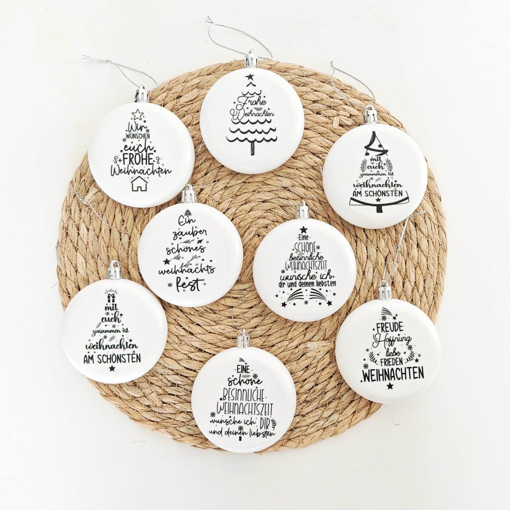 Weihnachtskugeln 8er Set