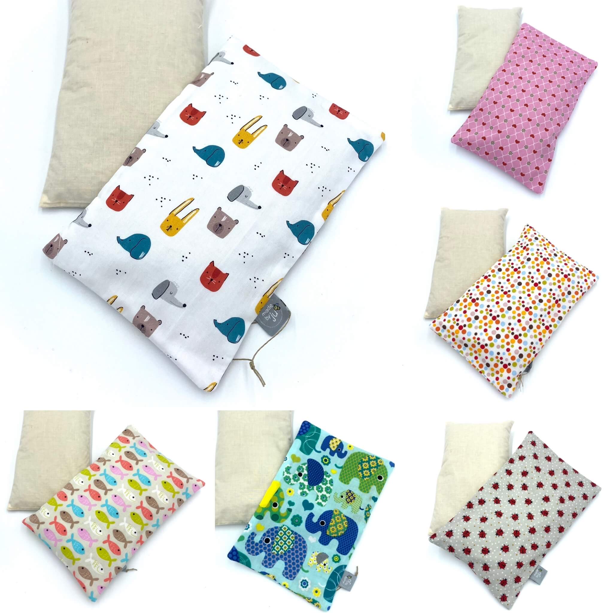 2in1 WÄRME/KÄLTEKISSEN M - MUSTERWAHL (abziehbar, Muster wählbar)