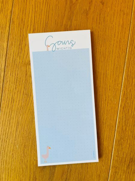 Notizblock "Gans wichtig"