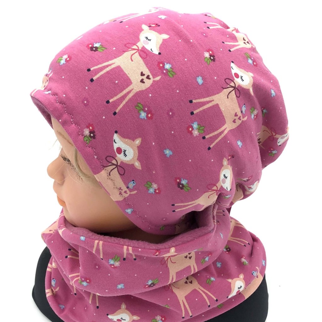 SET HAUBE+LOOPSCHAL REHKITZ (Ausführung und Größe wählbar)