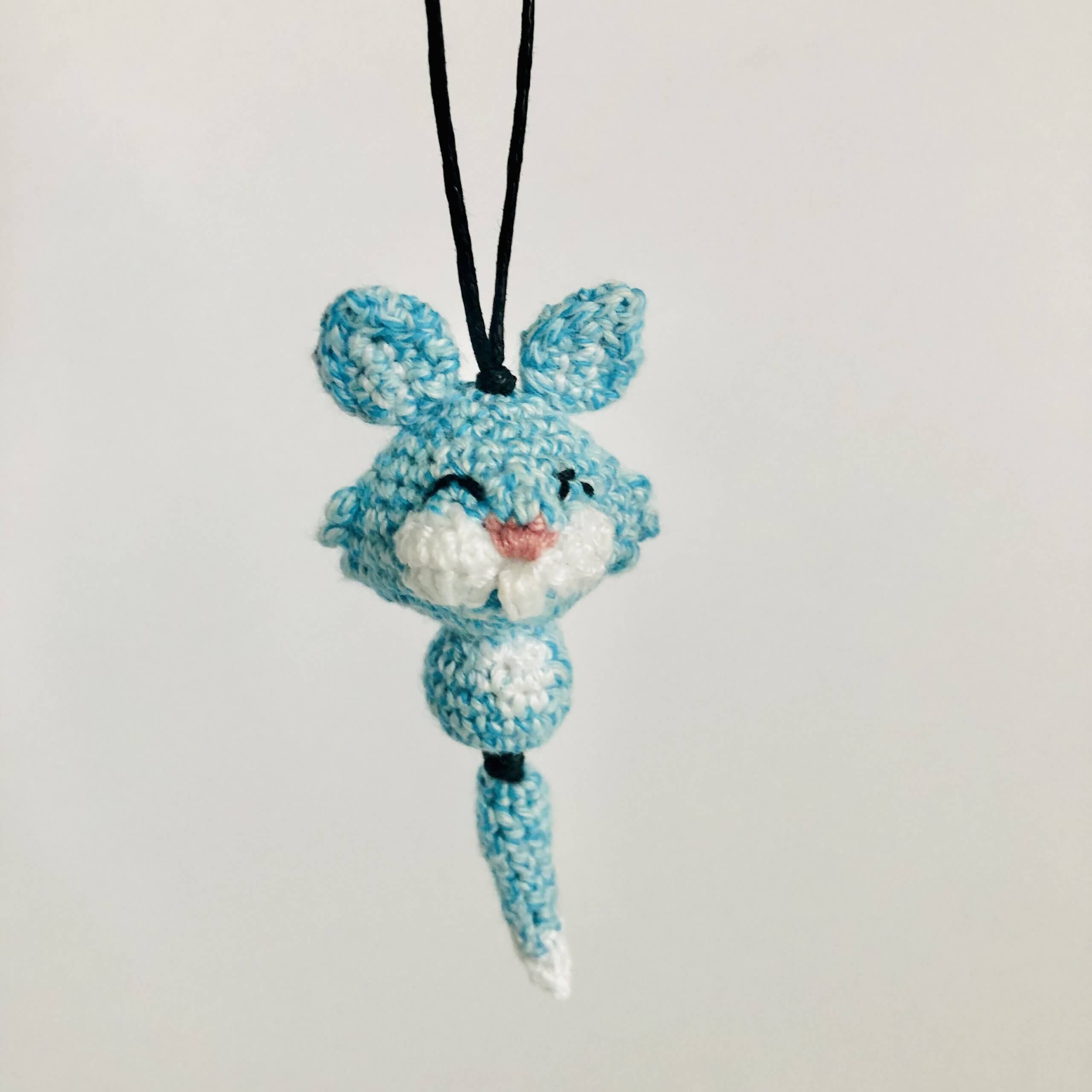 Blaue Katze Anhänger