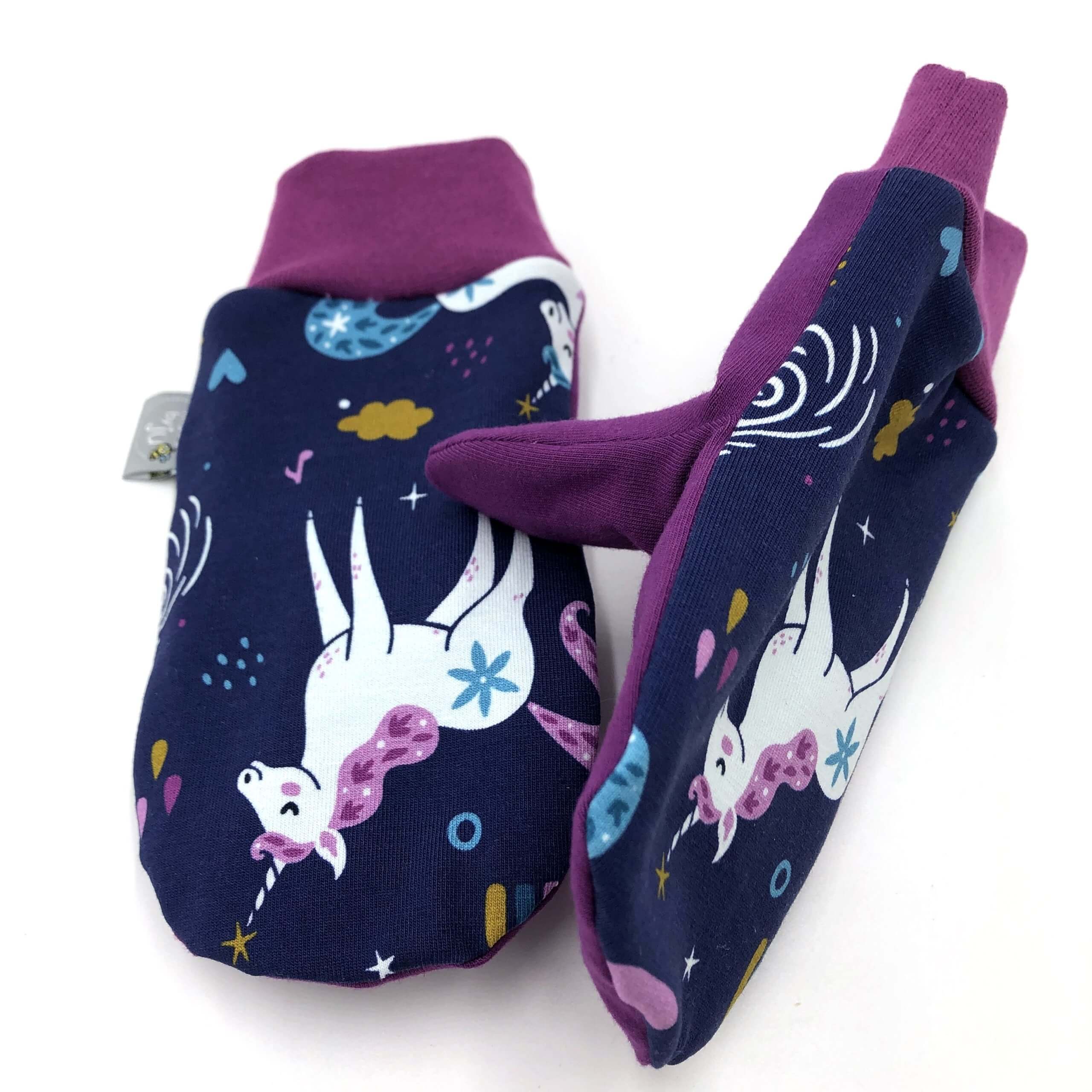 FÄUSTLINGE EINHORN - Größe wählbar (gefüttert)