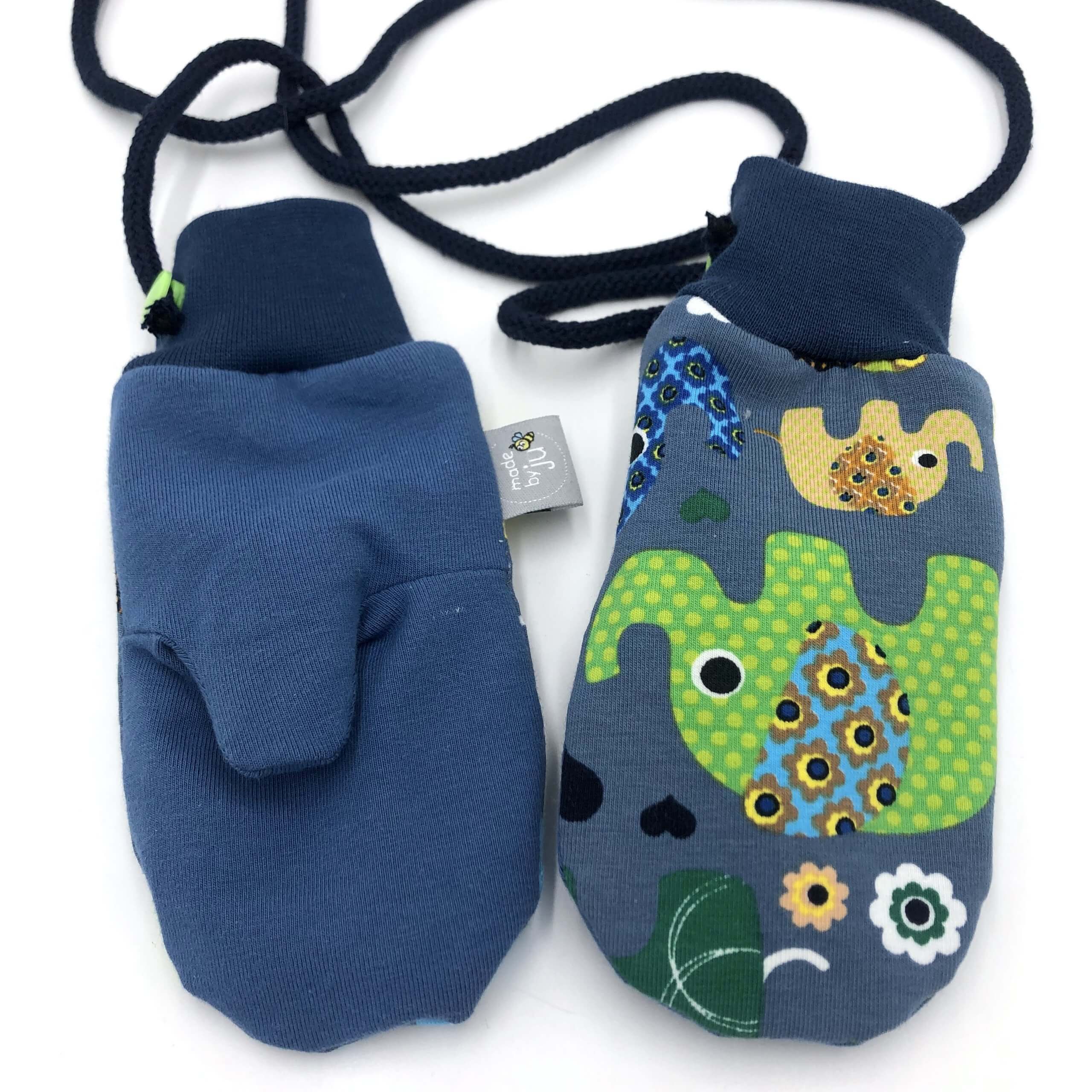 FÄUSTLINGE ELEFANTEN blau - Größe wählbar (gefüttert) - Image 3