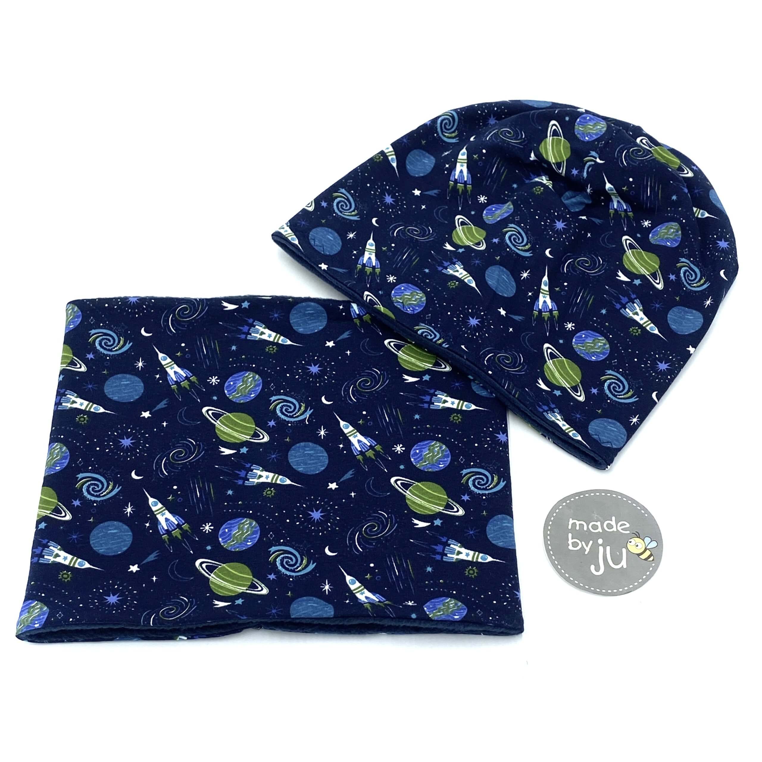 SET HAUBE+LOOPSCHAL WELTRAUM (Ausführung und Größe wählbar) - Image 3