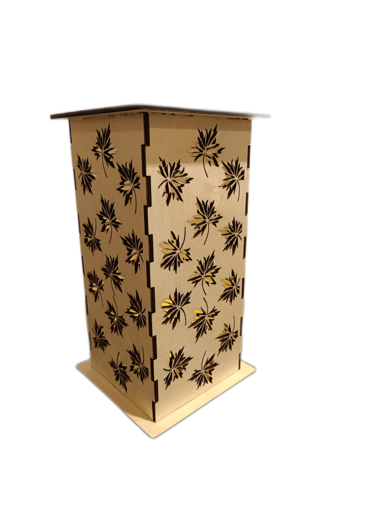 Lampe Herbstblätter, Windlicht