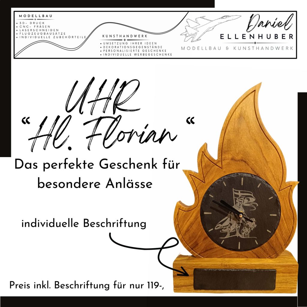 Uhr Hl. Florian, Flamme