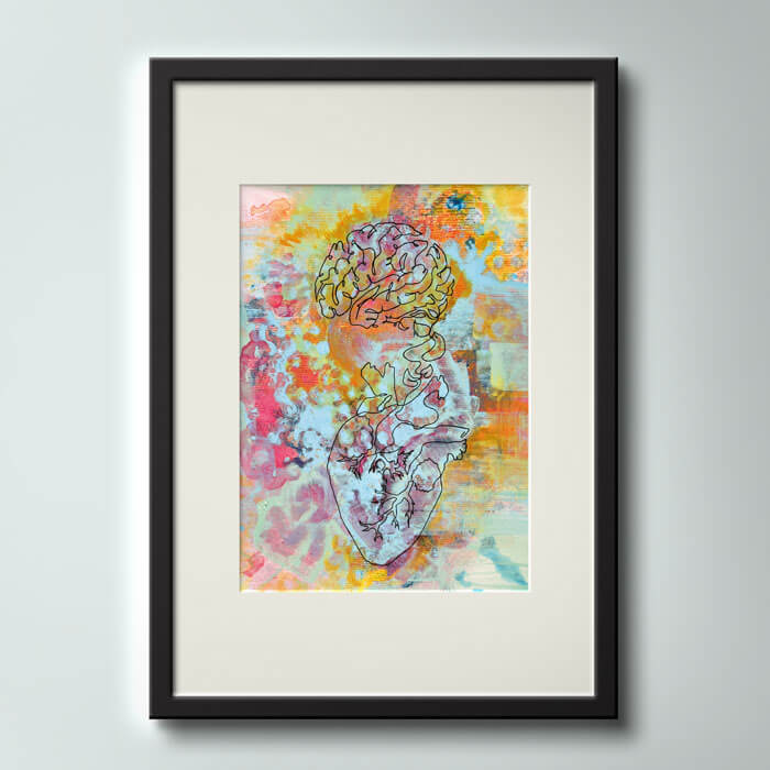 Kunstdruck Herzensweisheit