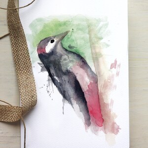 Vogel-Grußkarte Specht