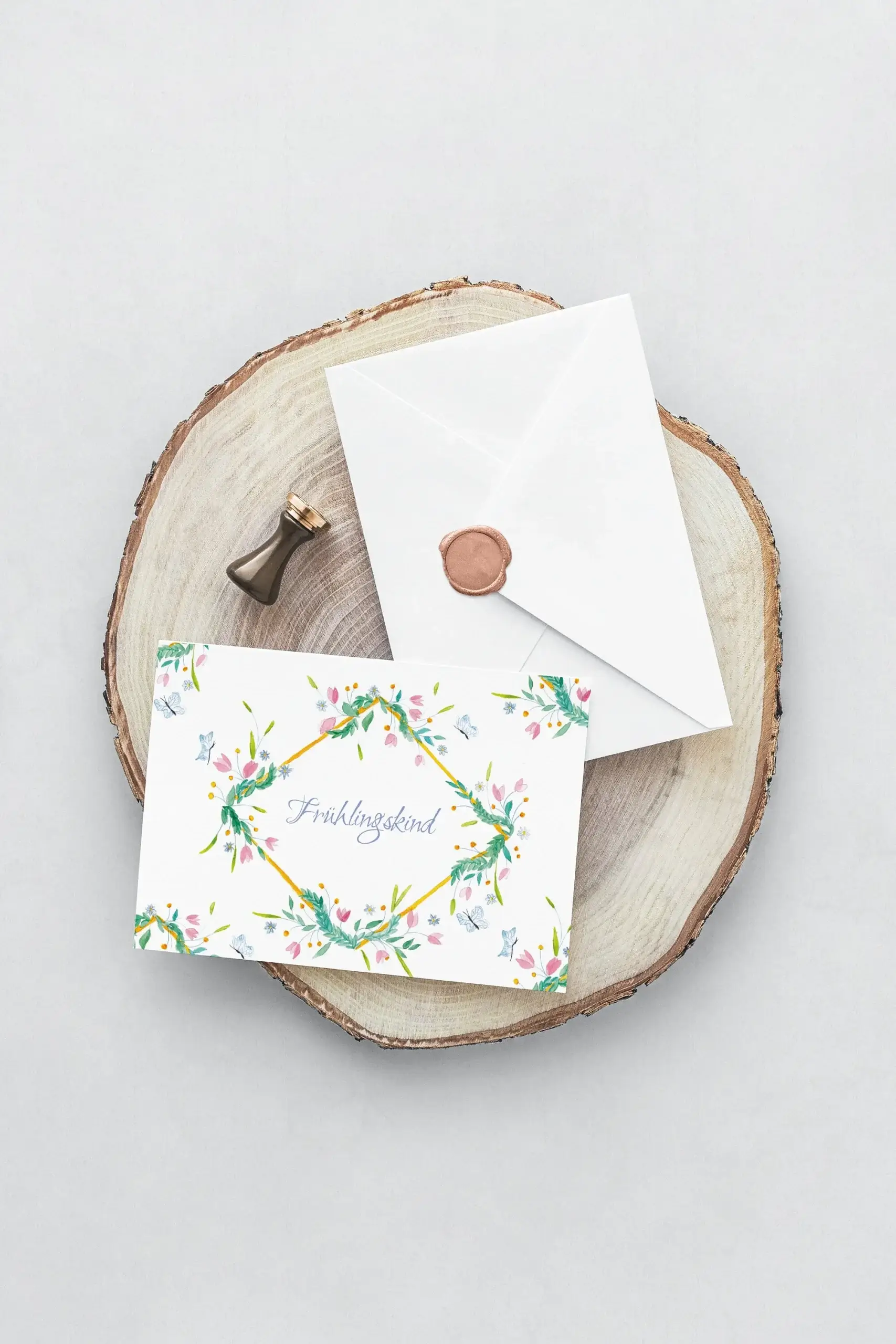 Frühlingskind Geburtstagskarte