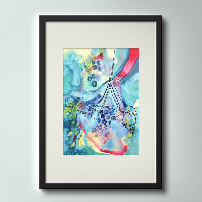 Kunstdruck Schaukel-Liebe