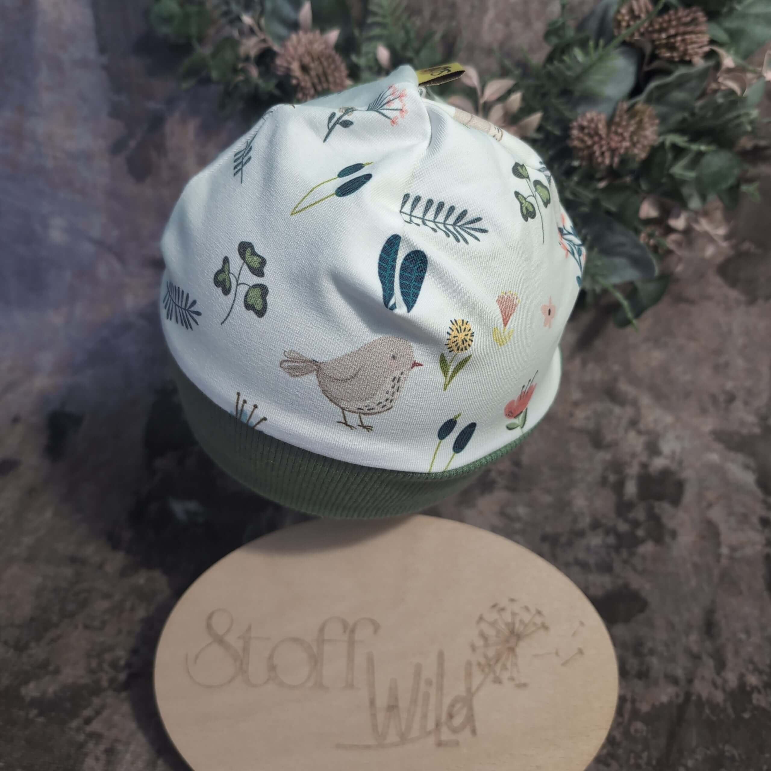 Bündchenhaube Frühlingswiese, Gr. S 39-45cm - Image 8