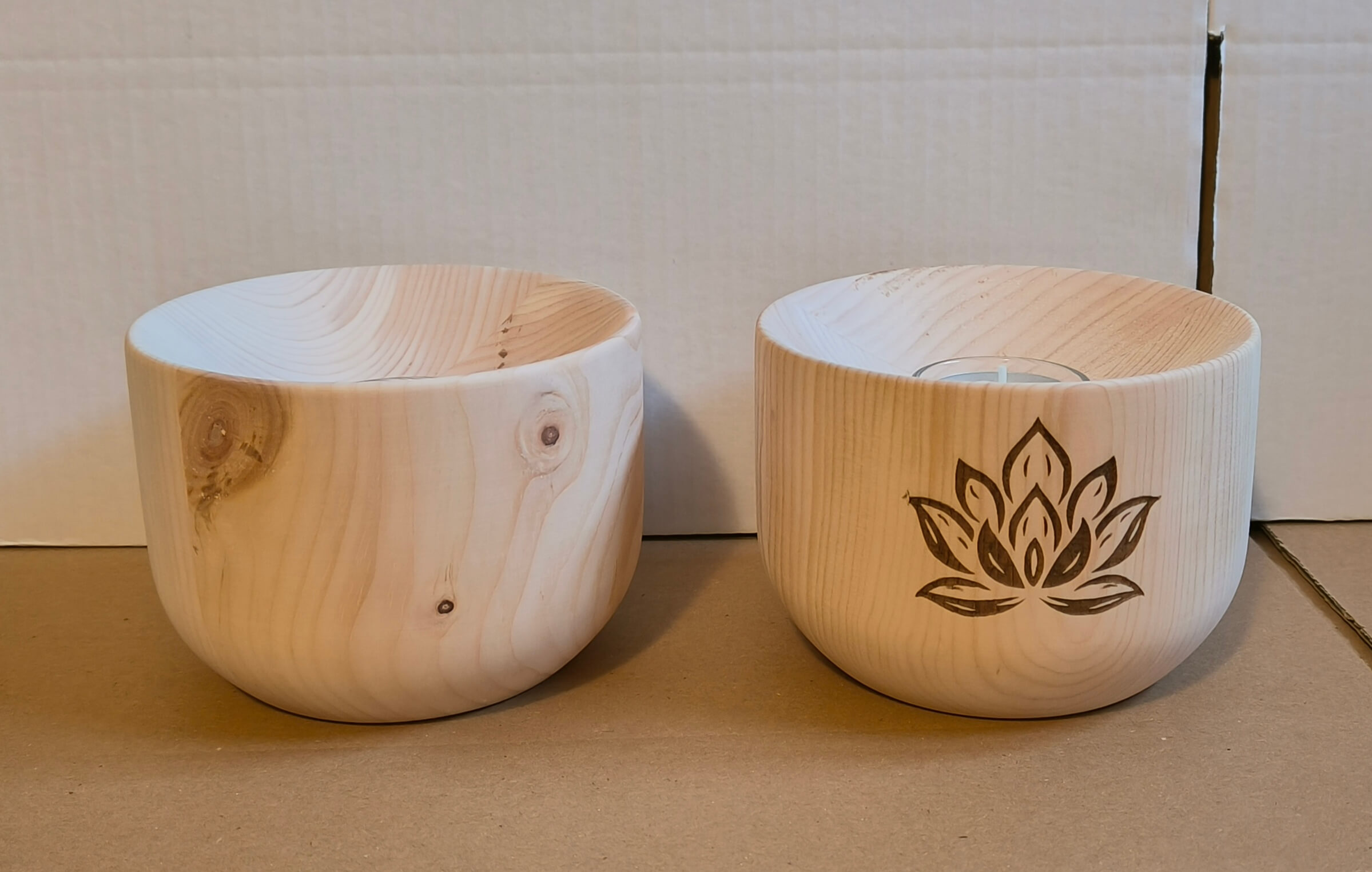 Zirbenholz Lichtschale - Image 3