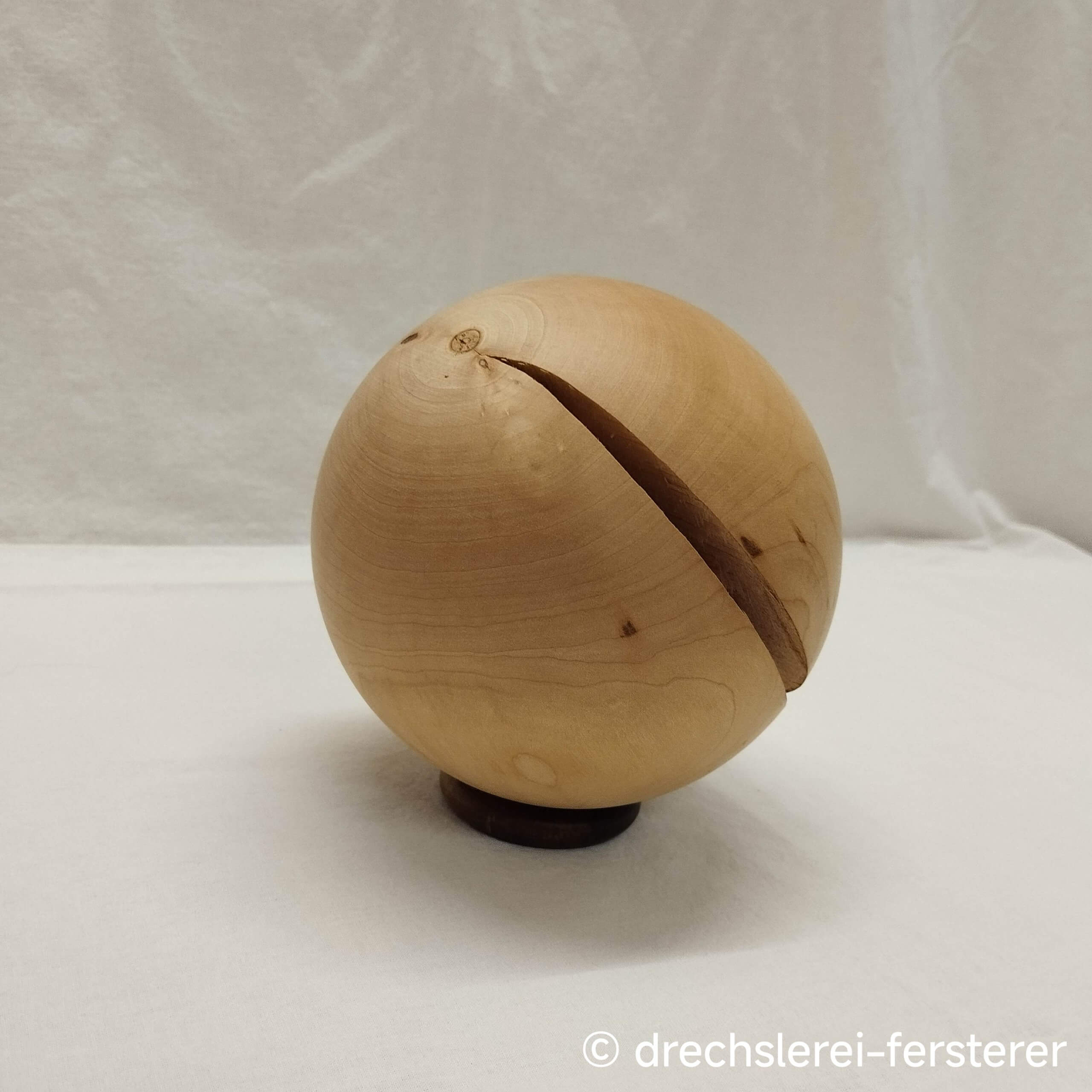 Deko Kugel Apfelholz