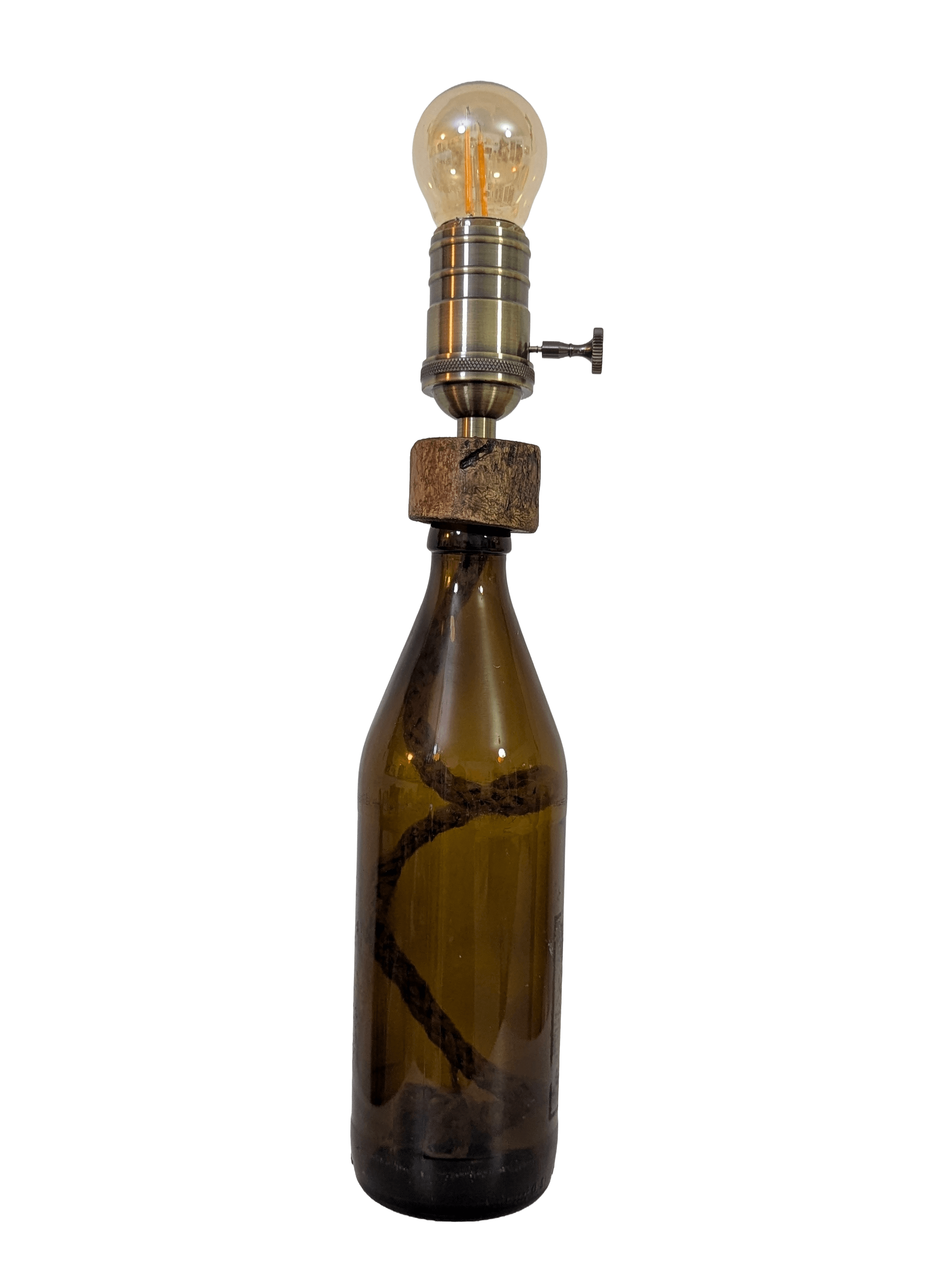 Tischlampen - Bierflasche & Transparent mit Retro-Lampe Edisson Warmlicht - Image 3