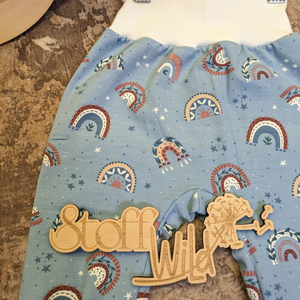 BabyHose Regenbogen blau, Gr. 56 - Image 2
