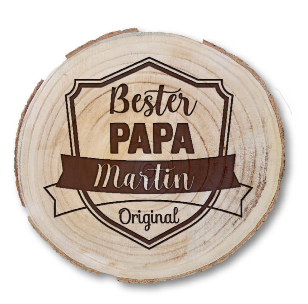 Dein MOTIV gelasert in eine Baumscheibe. - Image 2