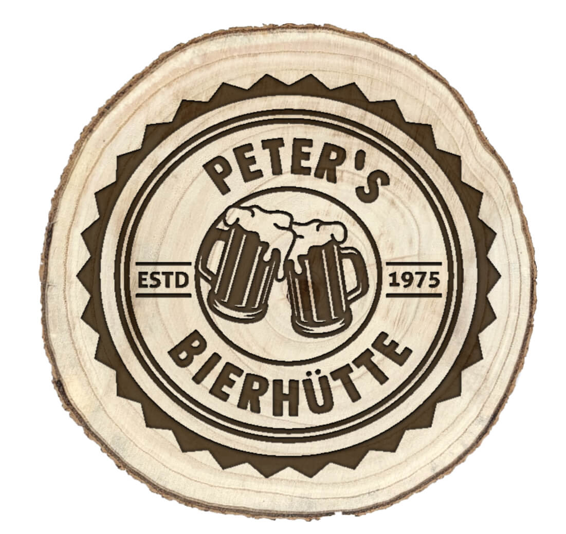 Dein MOTIV gelasert in eine Baumscheibe. - Image 8