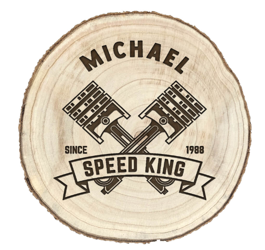 Dein MOTIV gelasert in eine Baumscheibe. - Image 9