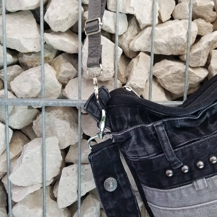 bigBAG Shopper - Jeanstasche schwarz/grau - Image 3