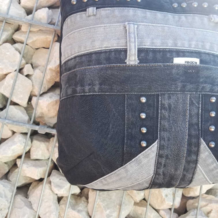 bigBAG Shopper - Jeanstasche schwarz/grau - Image 14