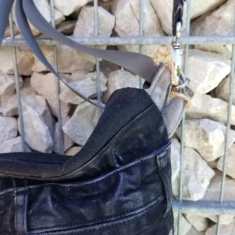 bigBAG Shopper - Jeanstasche schwarz/grau - Image 11