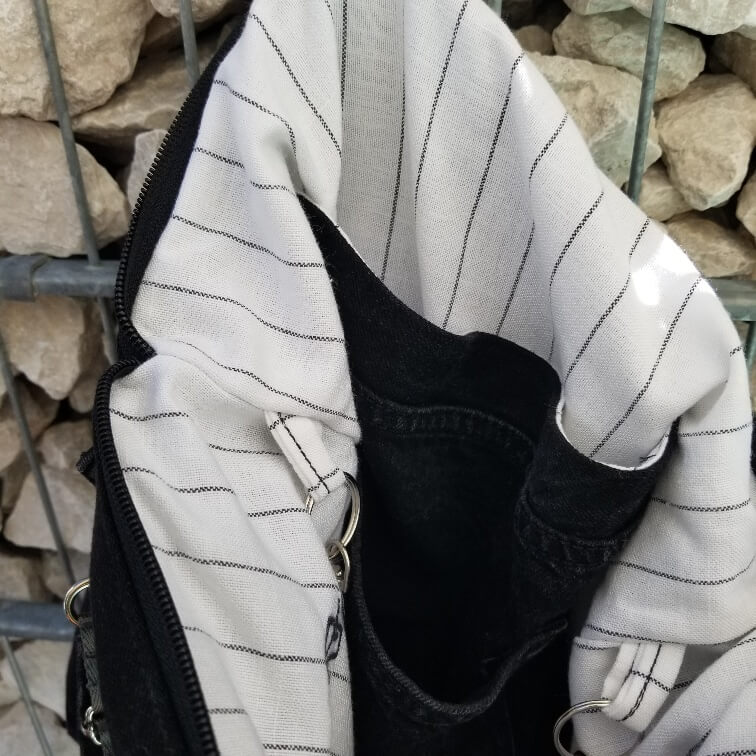 bigBAG Shopper - Jeanstasche schwarz/grau - Image 7