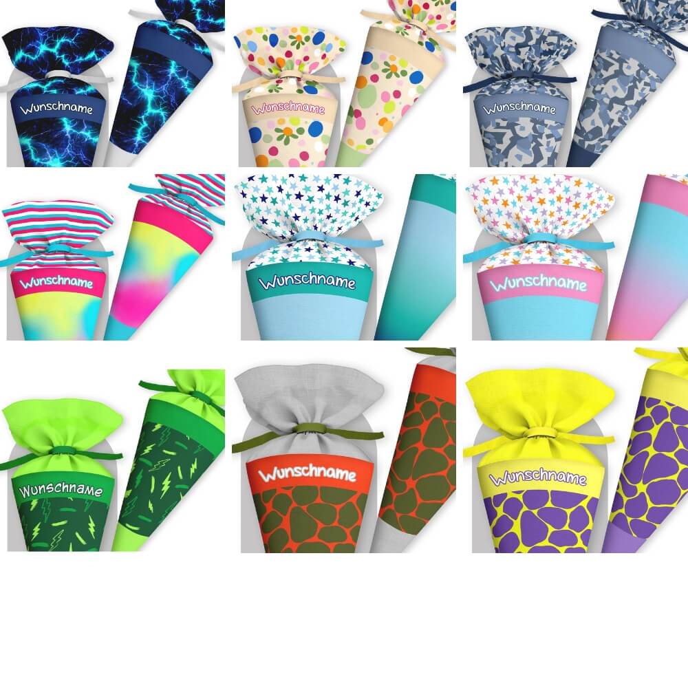 Schultüte mit Wunschname – personalisiert, handgenäht und einzigartig - Image 14