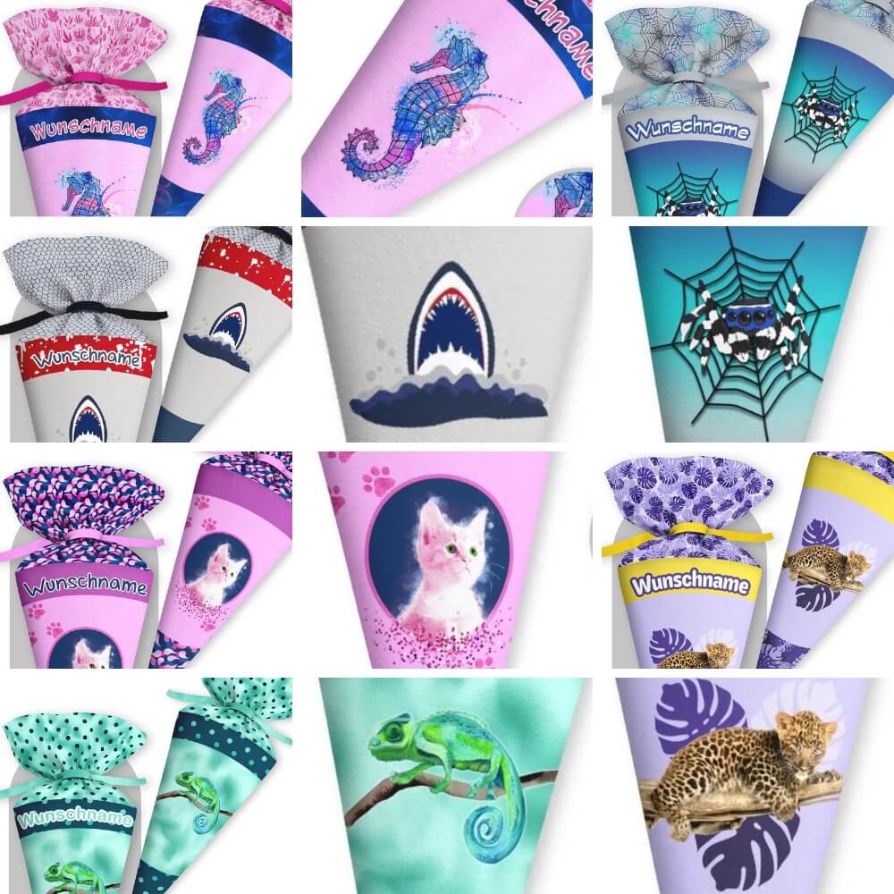 Schultüte mit Wunschname – personalisiert, handgenäht und einzigartig - Image 2