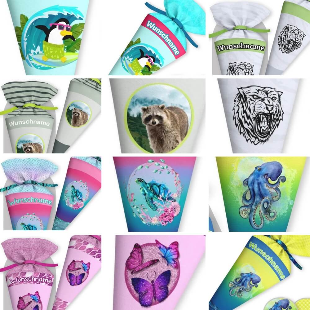 Schultüte mit Wunschname – personalisiert, handgenäht und einzigartig - Image 3