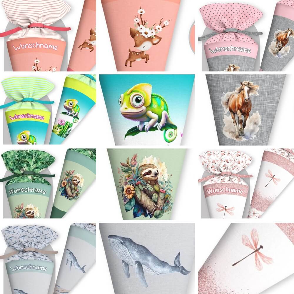 Schultüte mit Wunschname – personalisiert, handgenäht und einzigartig - Image 4