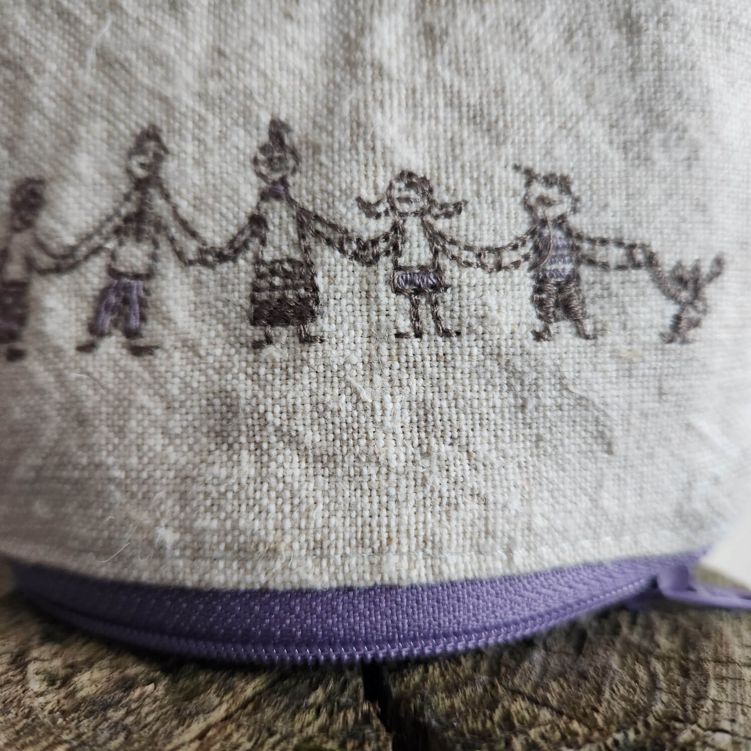 zweiBAG URALTES LEINEN, Familie flieder - Image 5