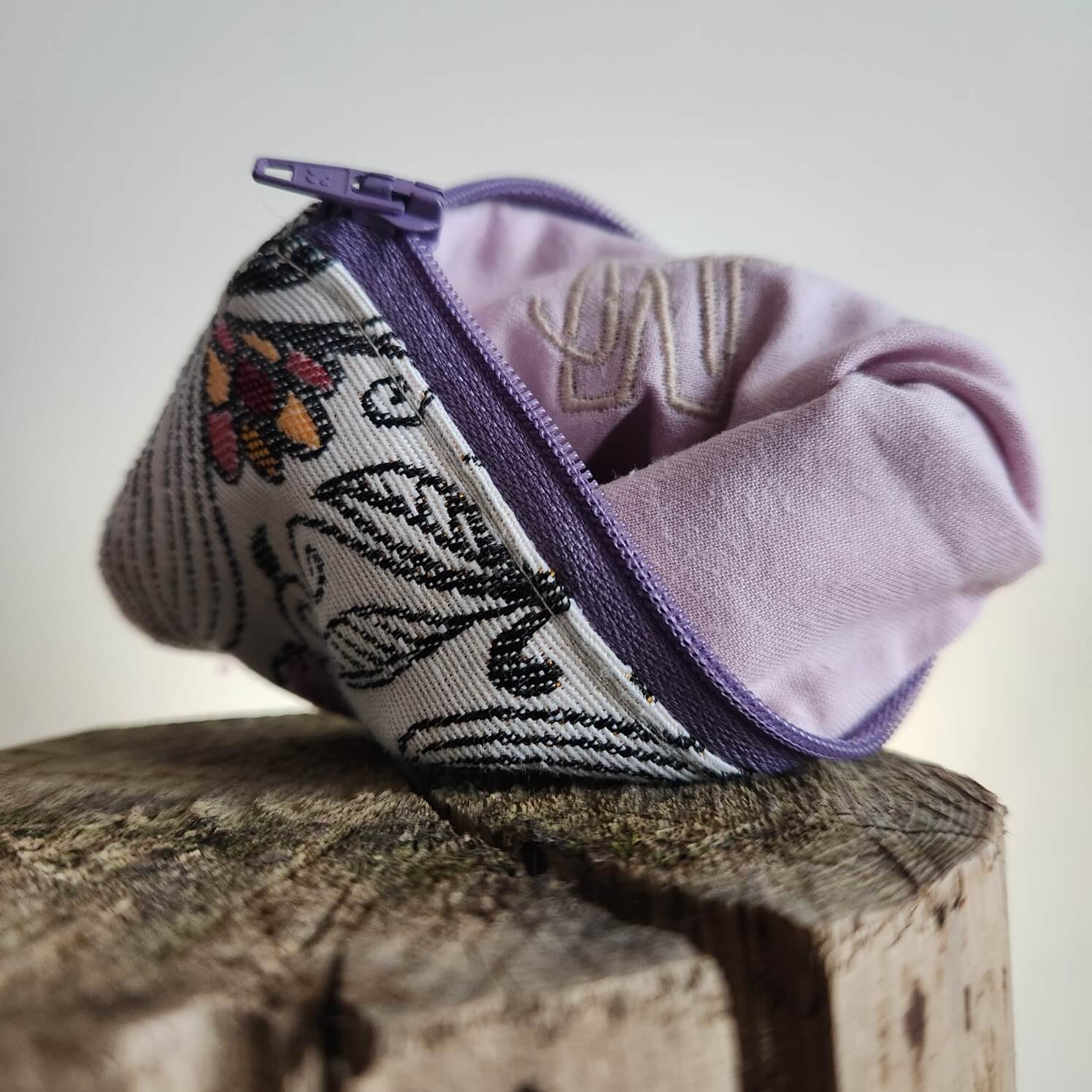 zweiBAG BLUME, spanischer Stoff flieder - Image 4