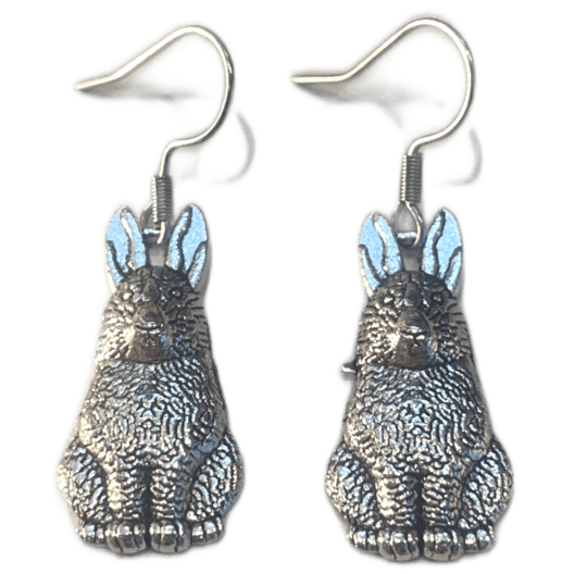 Ohrringe Hase sitzen