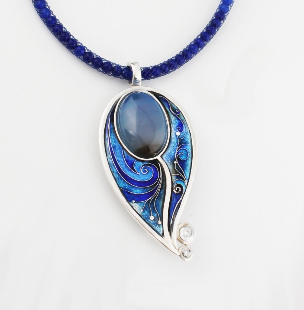 Anhänger / Brosche , Einzigartige, Handgemachte. Cloisonne Emaille